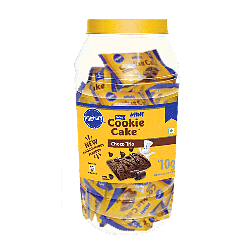 Pillsbury Choco Trio Mini Cookie Cake, 480 g 48 x 10 g each New Chocolicious Flavour