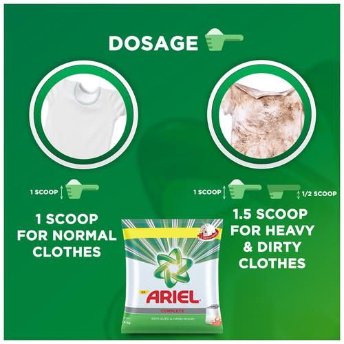 Ariel Complete Detergent Washing Powder - Value Pack, 4 kg  