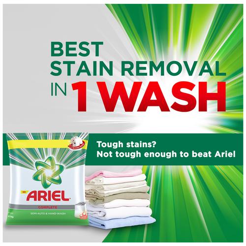 Ariel Complete Detergent Washing Powder - Value Pack, 4 kg  
