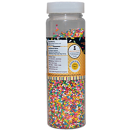 CCDS Small Size Multicolour Balls For Cake Decoration, 125 g Plastic Bottle 