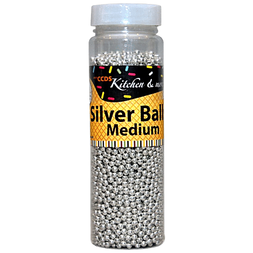Buy CCDS Silver Medium Size Balls For Cake Decoration Online at Best