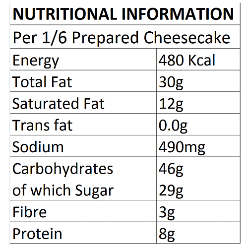 CCDS Cheese Cake Pre-Mix Powder, 250 g Box 