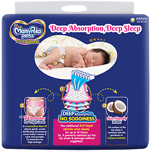 Mamypoko Pants Extra Absorb  New Born, 74 pcs  