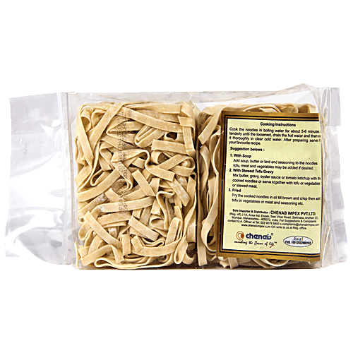 Meishi Ban Mien Handcut Hakka Broad-Size Noodles, 300 g  No Trans Fat, No Cholesterol