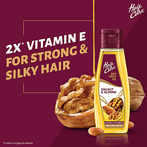 Buy Hair & Care Dry Fruit Oil With Walnuts, Almonds & Vitamin E, Reduce Hairfall, Stronger