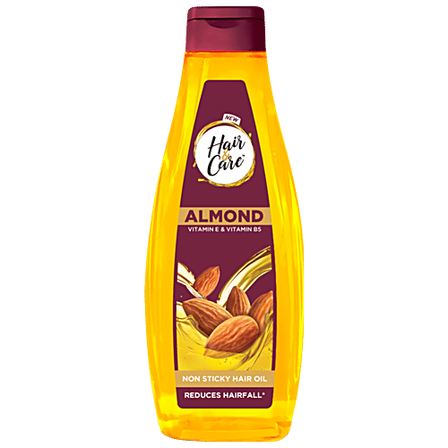 Hair & Care Non-Sticky Dry Fruit Hair Oil - For Strong & Silky Hair, Goodness of Walnut & Almond, Vitamin E & Vitamin B5, 300 ml Vitamin E & Vitamin B5