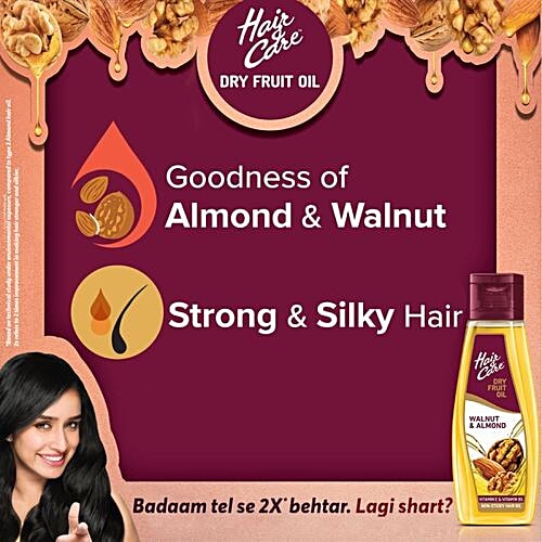 Buy Hair & Care NonSticky Dry Fruit Hair Oil For Strong & Silky Hair