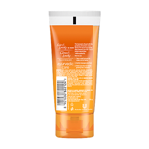 Buy Glow & Lovely Ayurvedic Care Face Wash Natural Healthy Glowing Skin Online at Best Price of