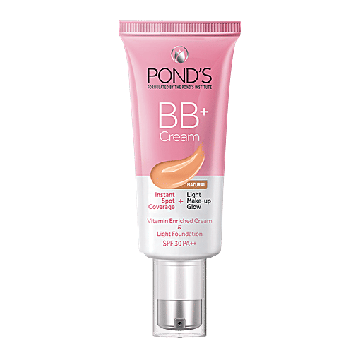 Ponds BB+ Cream - Rich In Vitamin, Instant Spot Coverage, Light Make-Up Glow, 30 g Medium 