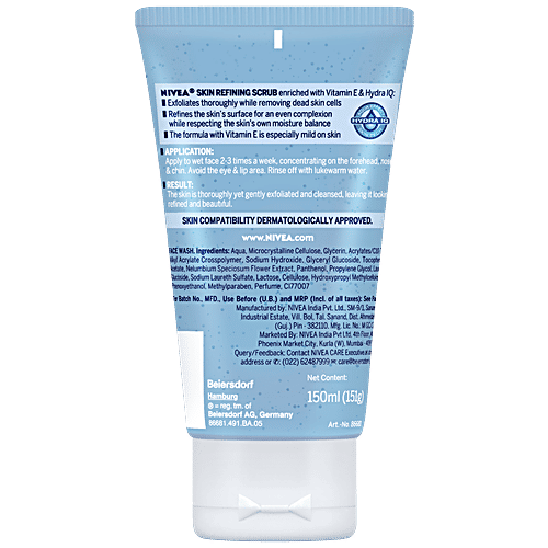 Nivea Skin Refining Scrub With Vitamin E - Normal Skin, 150 ml  