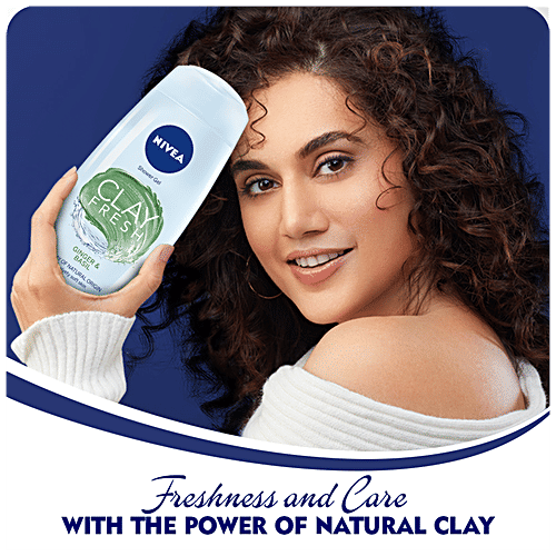 Buy Nivea Clay Fresh Shower Gel Ginger & Basil Online at Best Price