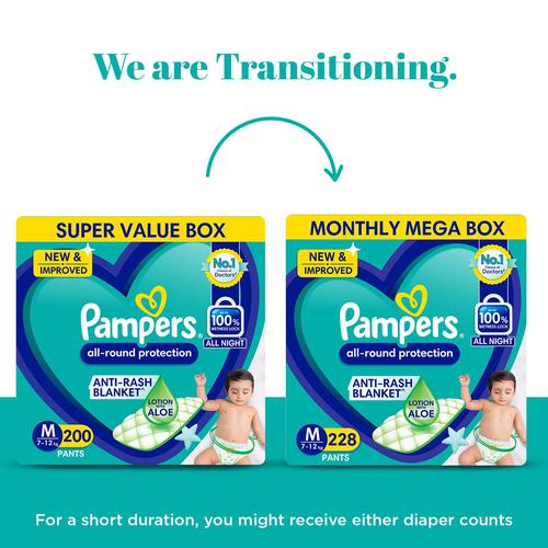 Buy Pampers All round Protection Pants Style Baby Diapers, Medium