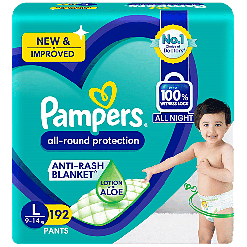Pampers  Diaper Pants Super Value Box - Large, 168 pcs  