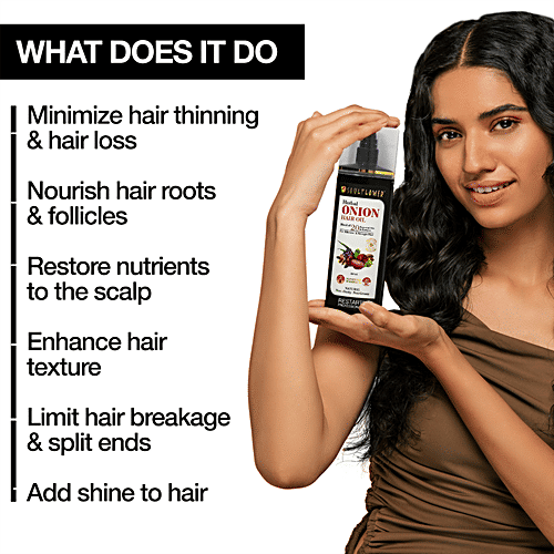 Buy Soulflower Onion Hair Oil For Hair Growth & Hair Fall Control