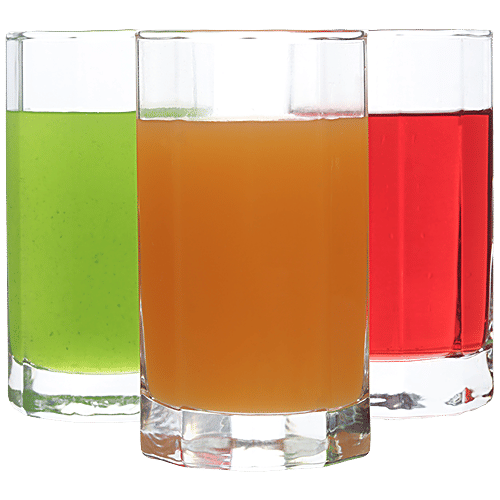BB Home Octa Water/Juice Glass Tumbler, 305 ml (Set of 6) 