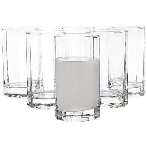 BB Home Octa Water/Juice Glass Tumbler, 305 ml (Set of 6) 