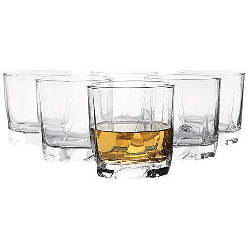 BB Home Gradient Whisky/Juice Glass Tumbler, 326 ml (Set of 6) 