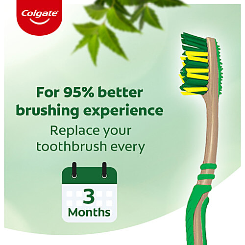 Colgate ZigZag Neem Soft Toothbrush, 3 pcs Soft Tongue Cleaner, Zig Zag Bristle, Deep Clean Between Teeth