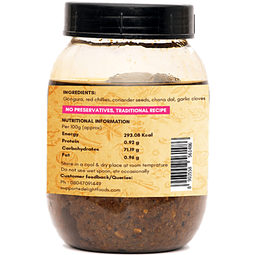 Delight Foods Andhra Special Gongura Pickle, 250 g  