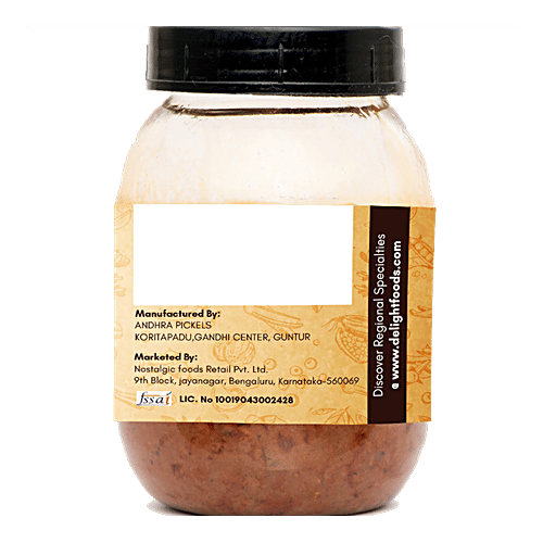 Delight Foods Andhra Special Allam/Ginger Pickle, 250 g  