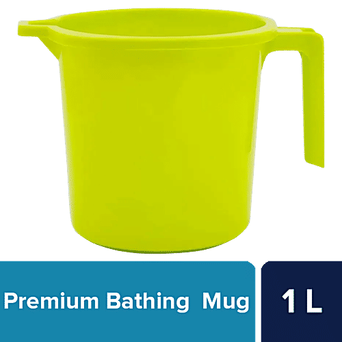 Buy bb home Premium Plastic Bathing Mug Sturdy & Durable, Green