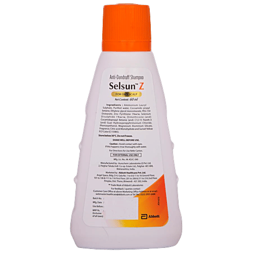 Buy Selsun Z AntiDandruff Shampoo For Oily Scalp Online at Best