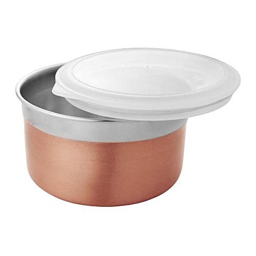 Vinayak Stainless Steel Canister/Container Set With Lid - Airtight, For Storing Biscuits, Dry Fruits, 900 ml (Set of 2)