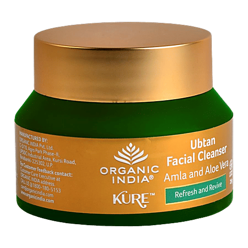 Organic India Ubtan Facial Cleanser - Amla & Aloe Vera, 25 g