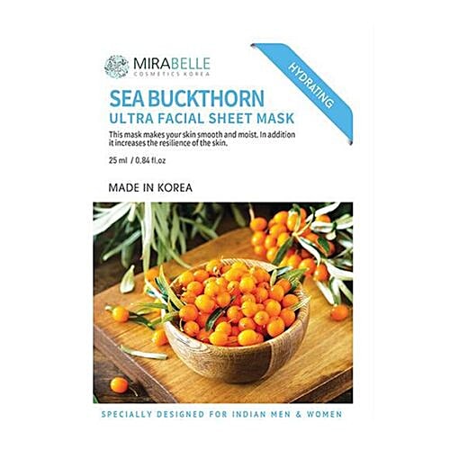 Mirabelle Sea Buckthorn Ultra Facial Sheet Mask, 25 ml  