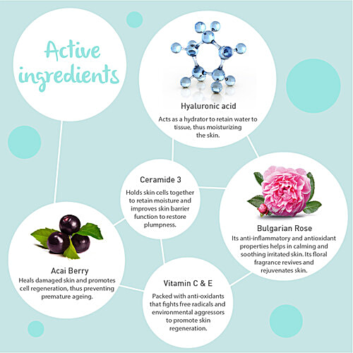 Dot & Key Water Drench Hydrating Hyaluronic Serum Concentrate - Acai Berry & Bulgarian Rose, 100% Safe, No Nasty Chemicals, 30 ml  100% Safe, No Nasty Chemicals