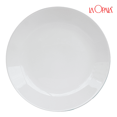Buy Laopala Diva Opalware Dinner Plates Dishwasher Safe, Ivory Online