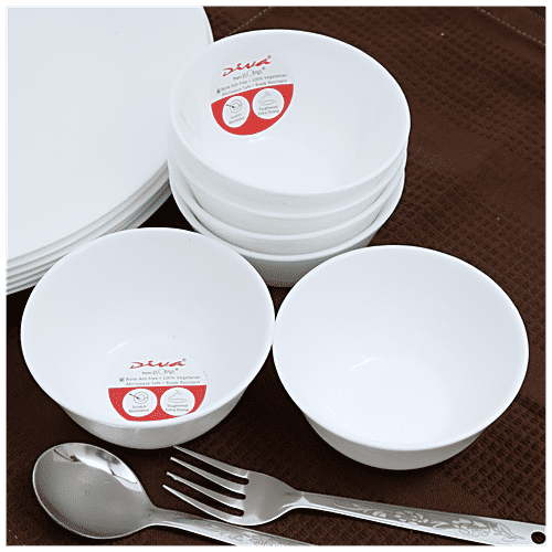 Buy Laopala Diva Opalware Veg Bowl Durable, Stylish, Dishwasher Safe