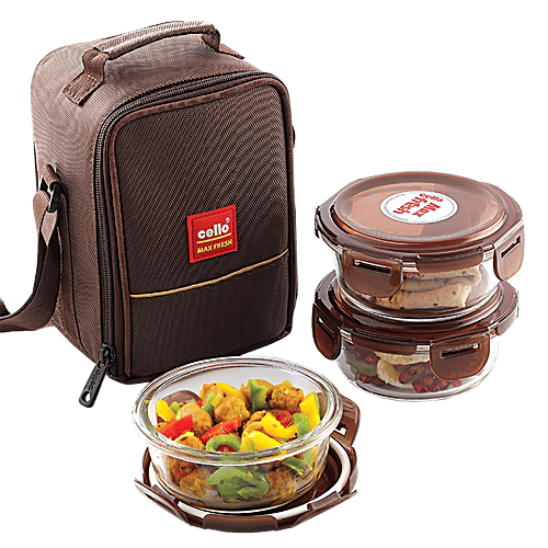 Buy Cello Fresho Borosilicate Glass Lunch Box/Tiffin Box Online at Best