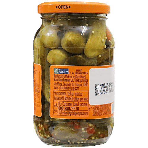 Tify Gherkin German - Sweet & Sour, 370 g Jar Natural Vinegar