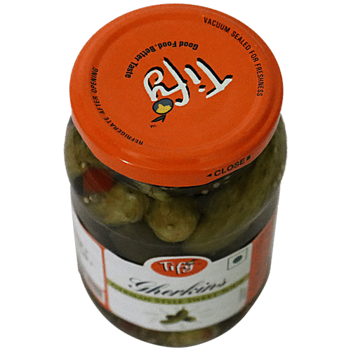 Tify Gherkin German - Sweet & Sour, 370 g Jar Natural Vinegar