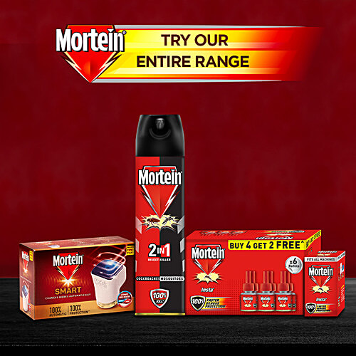 Mortein Mosquito Repellent Refill, Tulsi - 100% Protection From Dengue Mosquitoes, 45 ml (25% Extra) 