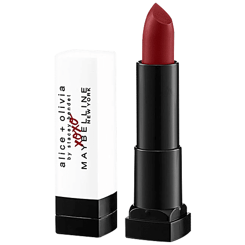 Maybelline New York Alice + Olivia Limited Edition Creamy Matte Lipstick - 691 Stace Face Red, 3.9 g