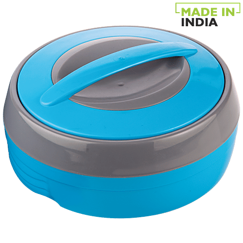 Asian Insulated Plastic Casserole For Roti/Chapati - Cosmos N Dlx, Blue, 1.5 L Box 
