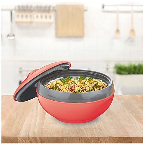 Asian Plastic Casserole For Roti/Chapati - Venus N DLX, Red, 1.5 L Box 