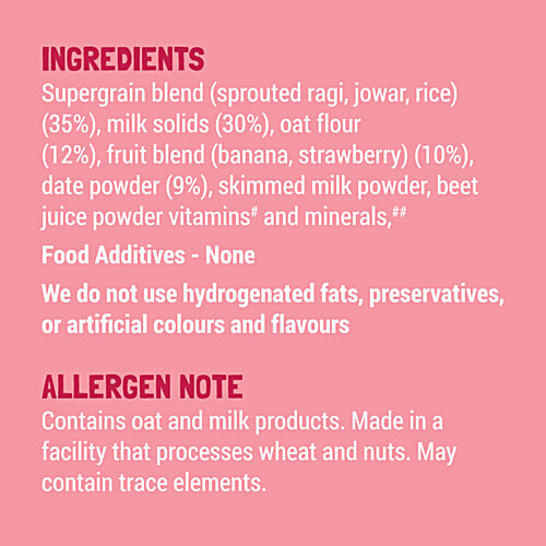 Slurrp Farm Strawberry Instant Cereal, 200 g  No Preservatives, No Artificial Flavours