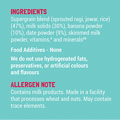 Slurrp Farm Banana Cereal - No Sugar, Instant Healthy Cereal With Ragi, Rice & Milk, 200 g  No Preservatives, No Artificial Flavours