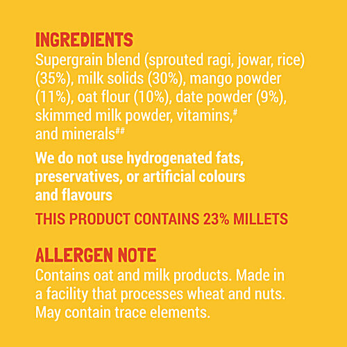 Slurrp Farm Mango Instant Cereal, 200 g  No Preservatives, No Artificial Flavours