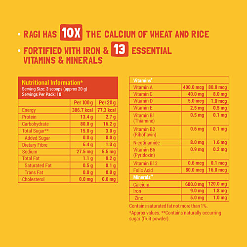 Slurrp Farm Mango Instant Cereal, 200 g  No Preservatives, No Artificial Flavours