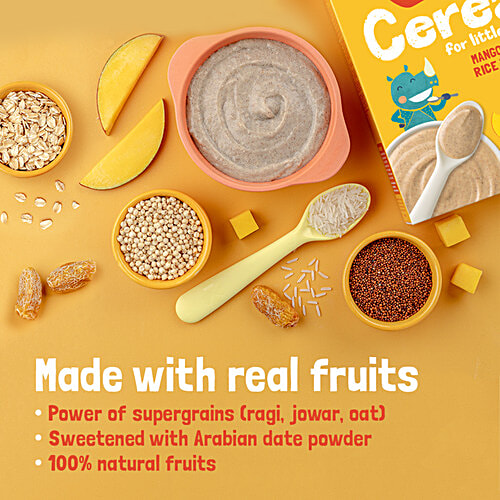 Slurrp Farm Mango Instant Cereal, 200 g  No Preservatives, No Artificial Flavours