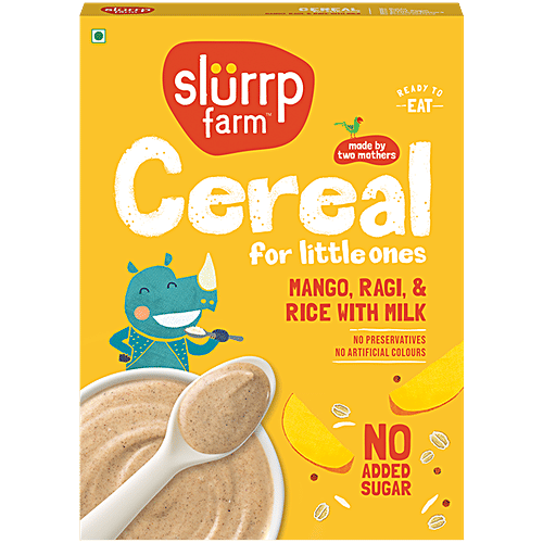 Slurrp Farm Mango Instant Cereal, 200 g  No Preservatives, No Artificial Flavours