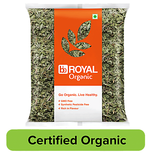 bb Royal Organic - Pudina Leaves Crushed, 50 g  GMO, Synthetic Pesticide Free