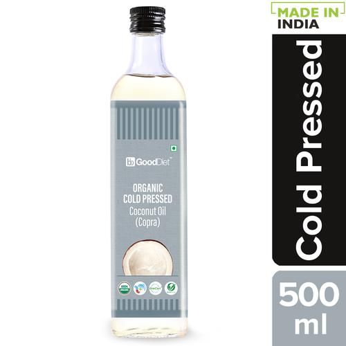GoodDiet Organic Cold Pressed Coconut Oil, 500 ml  