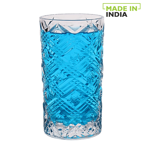 Ziva Cadila Long Drink Water Juice Glass, 288 ml (Set of 6) 