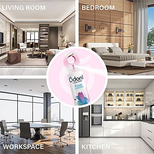 Odonil  Room Air Freshener Spray - Rose Garden, 220 ml  Refreshing Fragrance