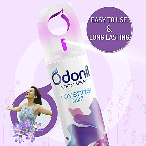 Odonil Lavender Mist Room Spray, 150 ml Refreshing Fragrance, Air Freshener For Home & Office